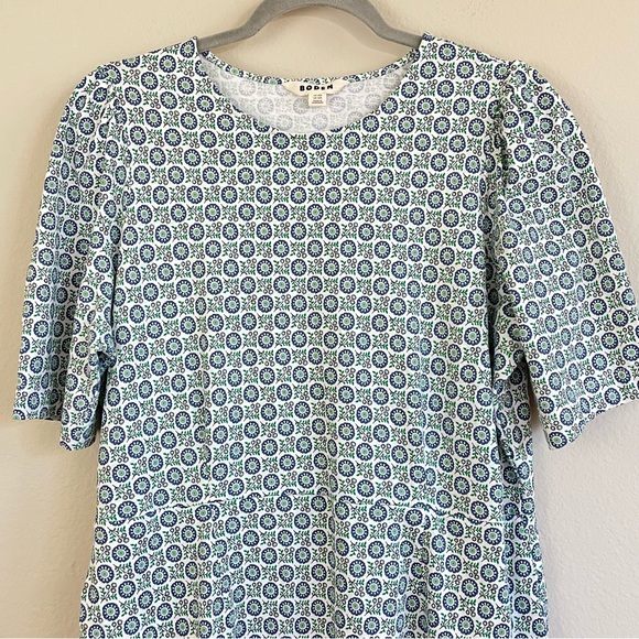 Boden Zoe Floral Cotton Jersey Dress Size 14R - Picture 4 of 9